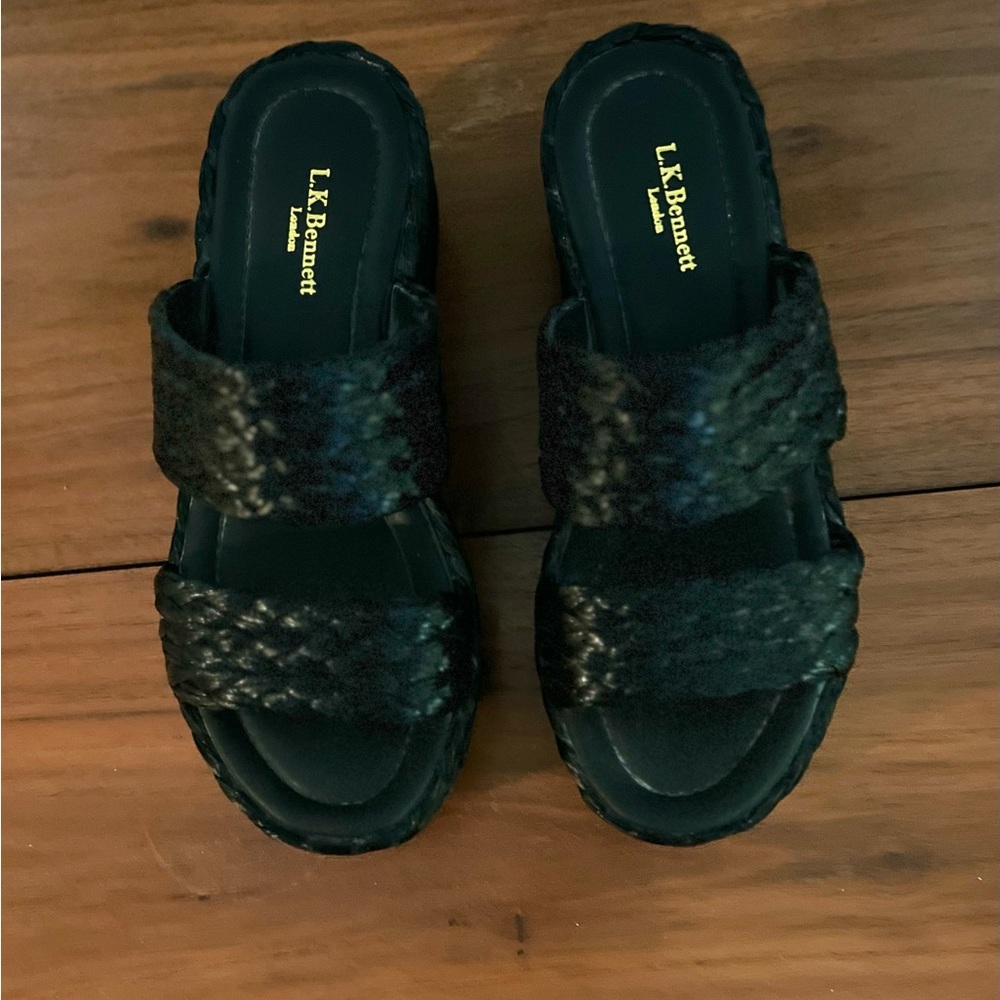 LK Bennett chunky woven Willa espadrilles